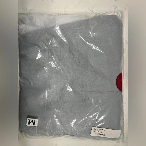 Miss Circle Sada Pleated Denim Mini Dress Medium - Picture 5 of 5